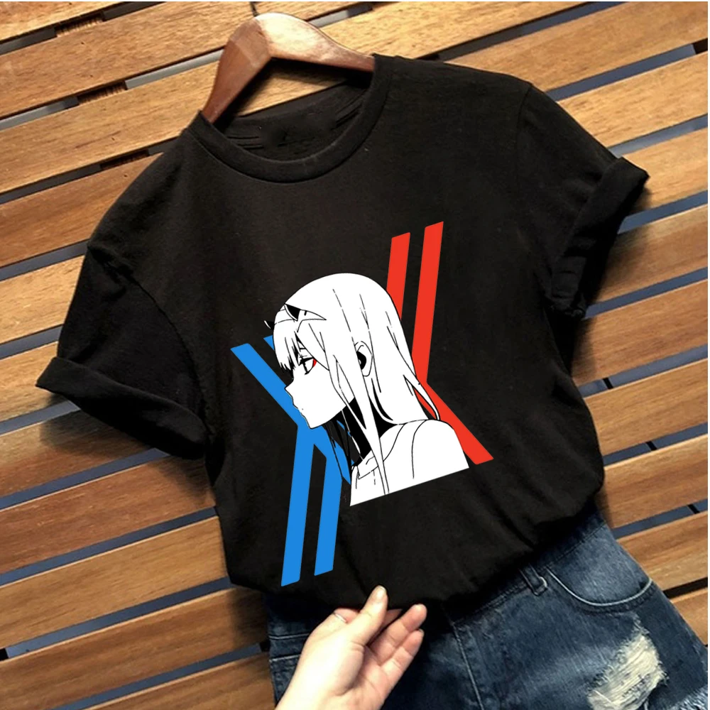 

Darling in the Franxx Zero Two Tshirt Men Women T-shirt Casual Tops