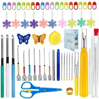 imzay 59 pcs stitching punch needle punch needle embroidery kit with embroidery tools kits for needle punch diy sewing