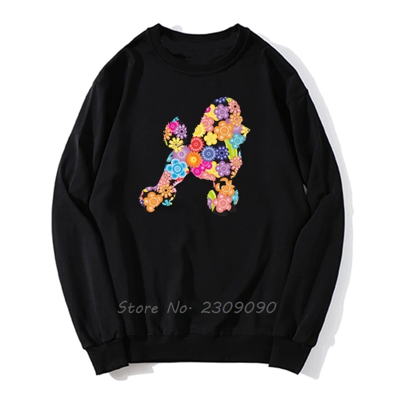 Новые модные игрушки с рисунком пуделя для женщин из двух предметов: толстовка