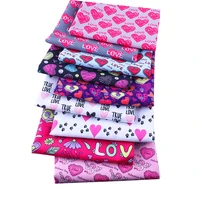 50140cm valentines day polyester cotton fabric patchwor printed for tissue kids home textile for sewing doll dress curtain