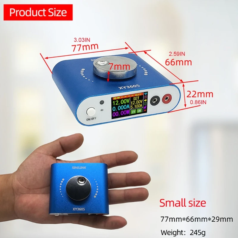 

180W 36V B-uck Boost Converter WIFI Digital Control 5.1A DC Adjustable Regulated Power Supply LCD Screen Remote Control