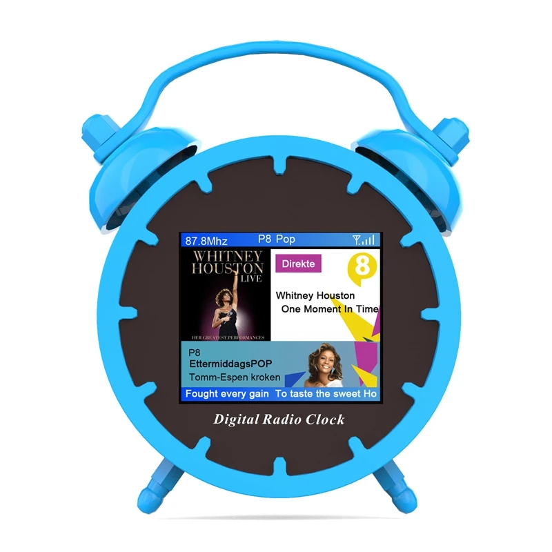 Мини DAB/DAB радио портативные FM часы Bluetooth музыкальный плеер перезаряжаемый с tf