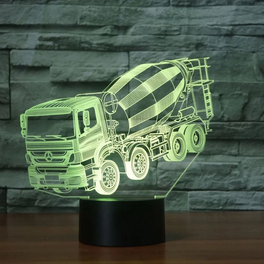

Blender LED RGB Night Light 7 Color Change Desk Light 2269 Action Figure PVC Kids Toys Brinquedos Christmas Gift