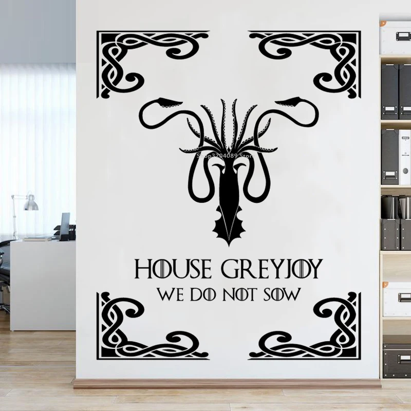 Дом грейджоев мы не сеять Цитата стены Стикеры Thrones игра наклейка животный принт