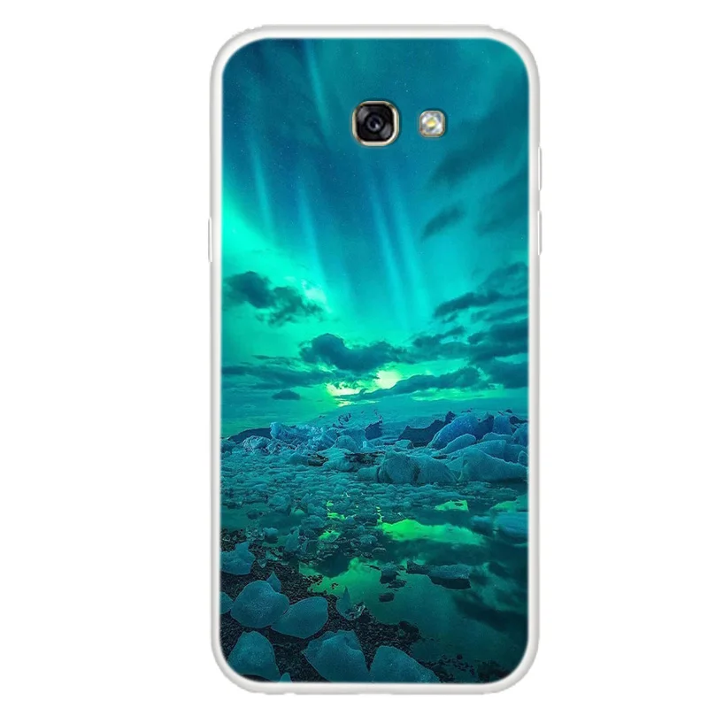 Чехол для Samsung Galaxy A7 2017 мягкий силиконовый чехол из ТПУ A5 / A3 чехлы задней панели