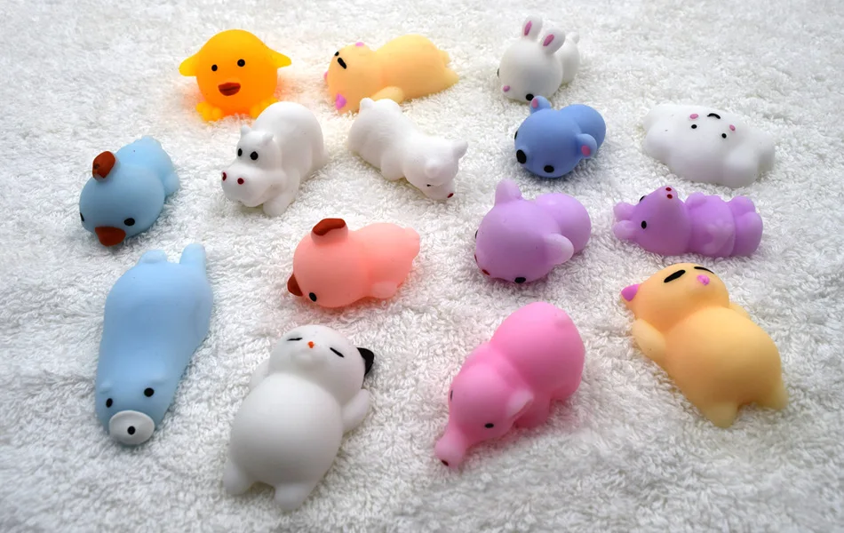 Мини Мягкая игрушка Кот медведь мягкая рука зажимать телефон ремень ремни детские подарки практичные шутки остроты игрушки милые животные антистресс сжимаются