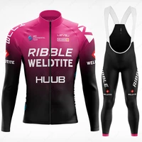huub purple 2021 team cycling jersey ribble weldtite bicycle set road bike shirt suit mtb maillot ropa ciclismo cycling clothing