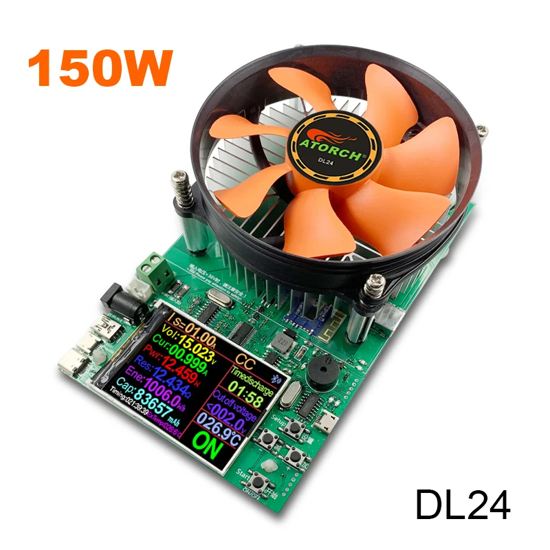 200V20A180W регулируемый постоянный ток электронная нагрузка батарея тестер usb dc 12V24V свинцово-кислотный литиевый разрядный измеритель емкости - Цвет: Digital control 150W