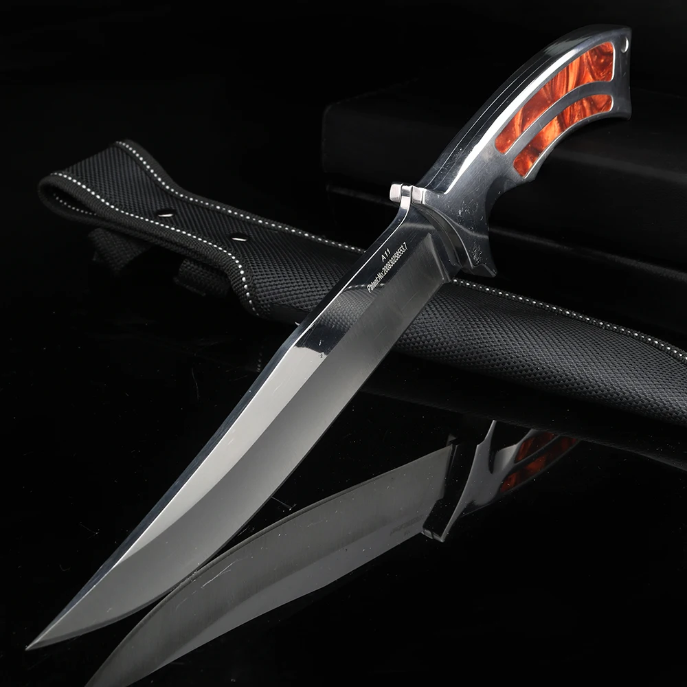 Уличный нож одним лезвием с фиксированным высокого качества охотничий Дикий