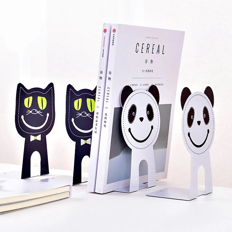 2 шт./компл. милый органайзер для книг с животными держатель подставка героями