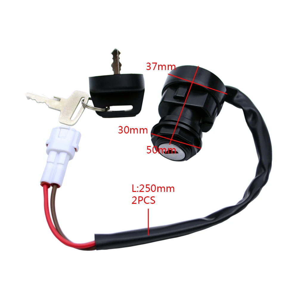 2-контактный ключ зажигания для квадроциклов Yamaha YFM 350 Bruin 660R 700R Raptor 350X аксессуар