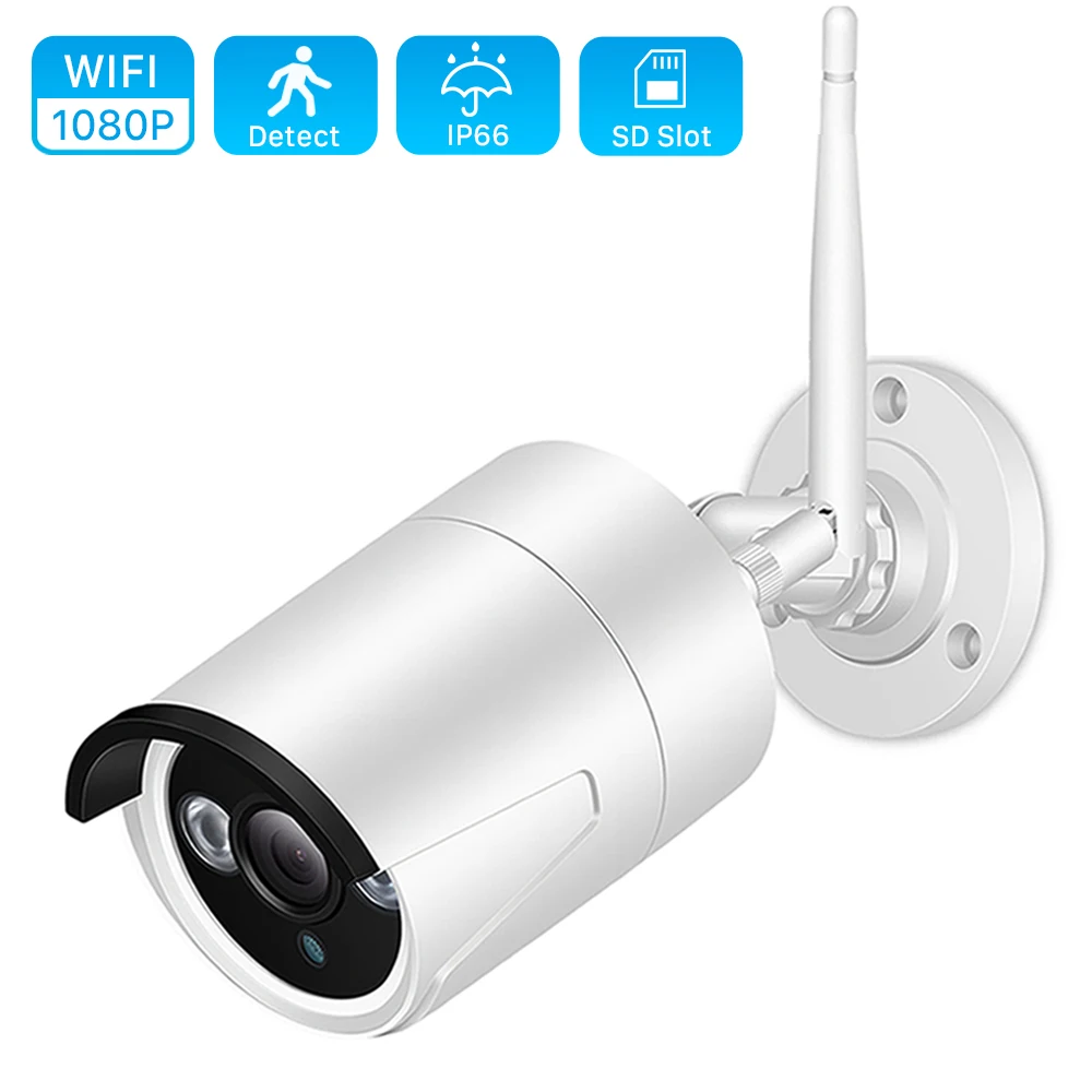 1080P Wi Fi IP Камера открытый 2.0MP HD уличная Водонепроницаемая инфракрасный Ночное