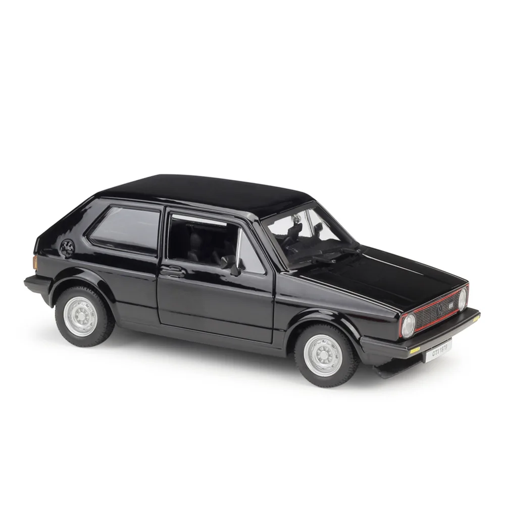 Литая модель автомобиля Bburago 1:24 1979 Golf Mk1 GTI из красного и черного сплава
