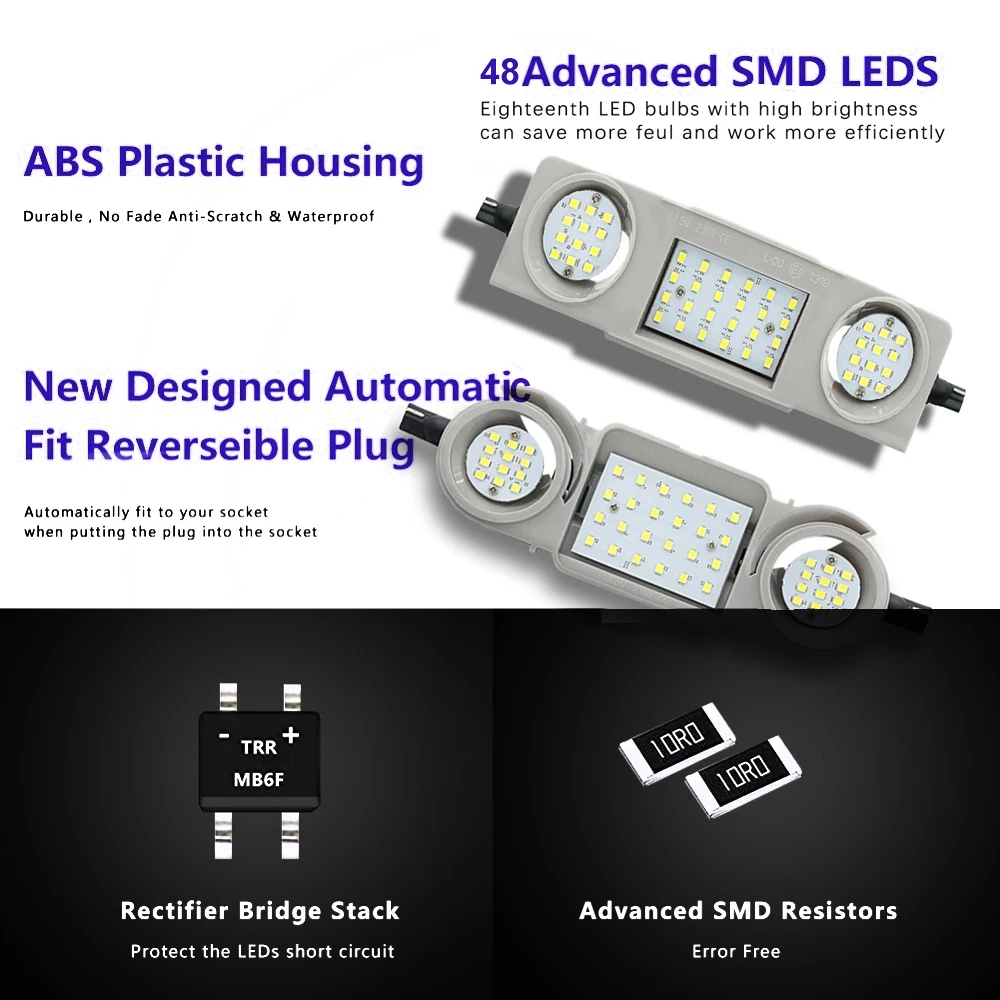 1 шт. 48smd светодиодный светильник для салона автомобиля для Volkswagen VW Golf4 5 6 Plus Passat Jetta Sharan Tiguan Touran светодиодный светильник для чтения комнаты
