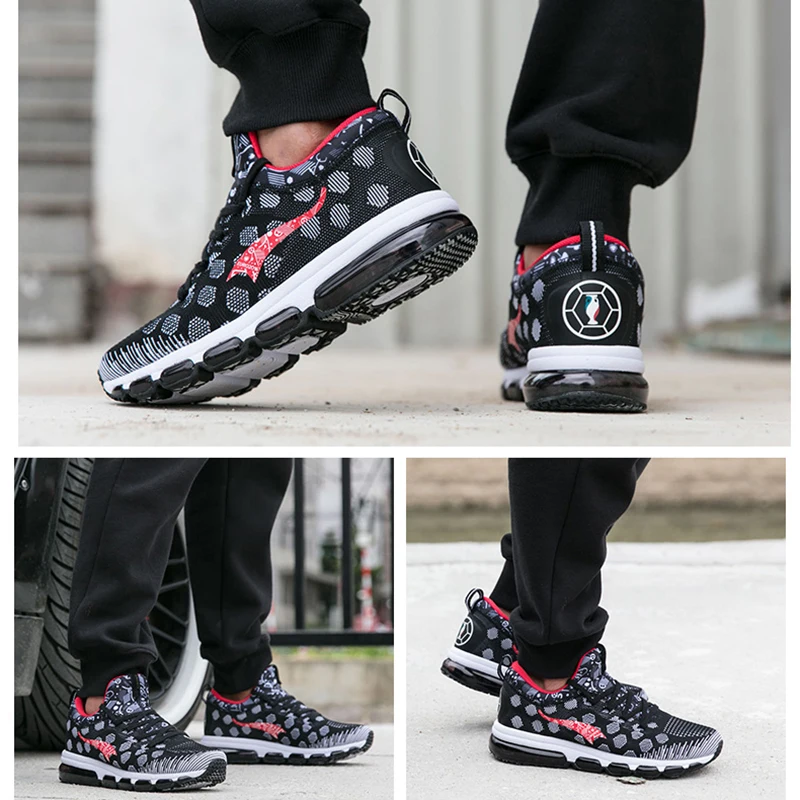 

ONEMIX Men Running Shoes Spring 2021 Adult Lifestyle Printed Comfortable Air Cushion Sneakers Outdoor Man Training Jogging Shoes