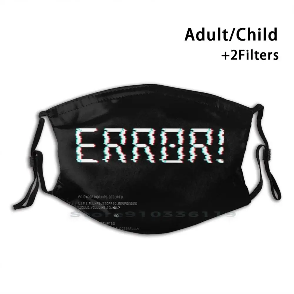 

Error Code Print Reusable Mask Pm2.5 Filter Face Mask Kids Error Code