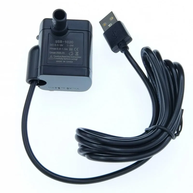 

USB Submersible Water Pump for Aquarium Fountain Small Fish Tank Pet Dispenser