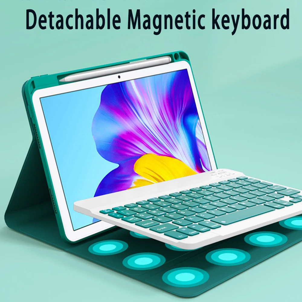 

Keyboard Case Huawei Matepad 10.4 T10s T10 S Pro 10.8 MediaPad M6 Cover Pen Holder Russian Spanish Korean Keyboard Mouse shell