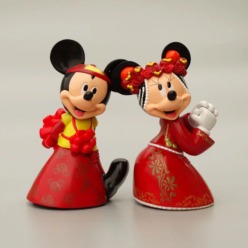 Детские подарки украшения для торта в стиле Диснея невесты Минни жениха Микки