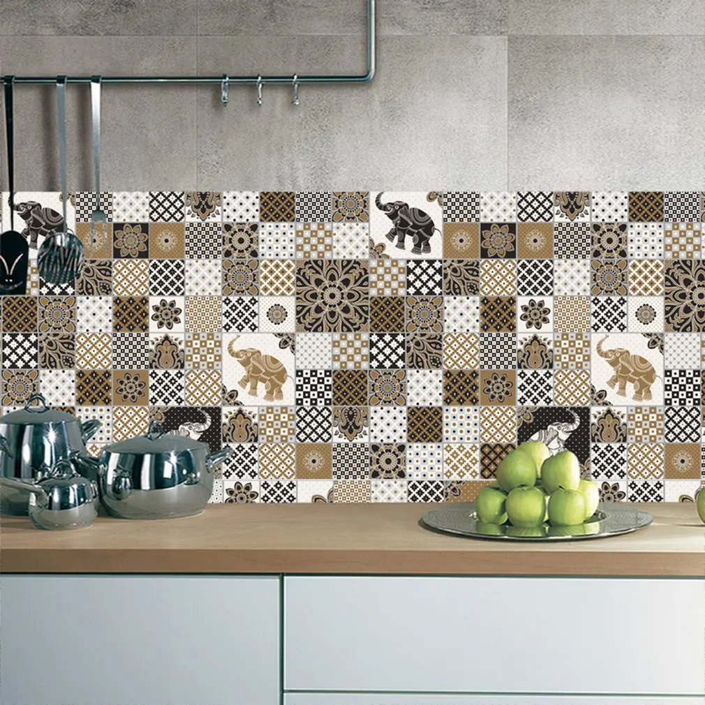 Водостойкие наклейки для плитки в арабском стиле самоклеющиеся прочное