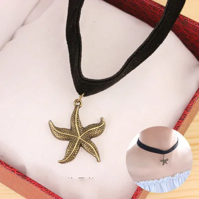 ZRHUA чокер с несколькими слоями ожерелье черное кружевное кожаное женское