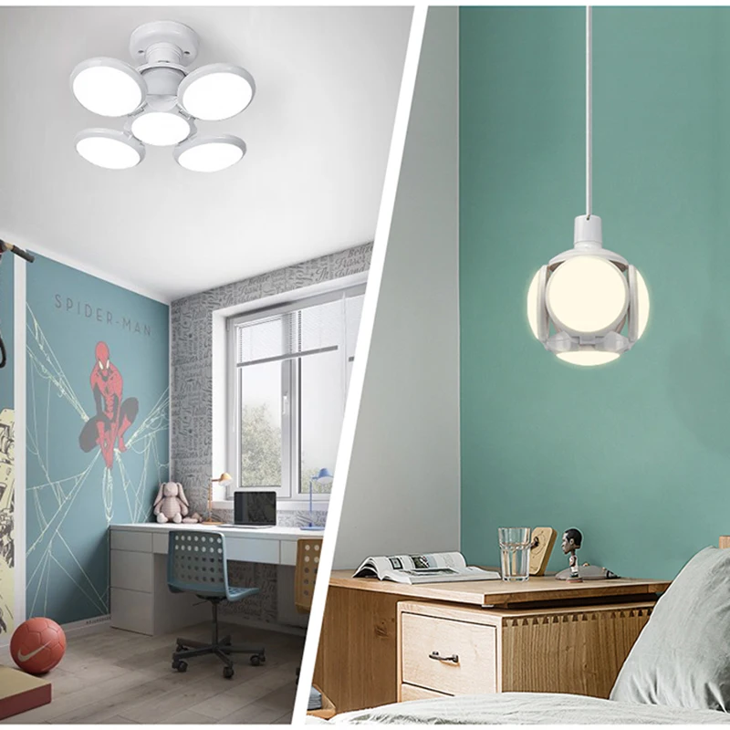 Цветная лампа НЛО сверхъяркая светодиодная Складная E27 40 Вт светильник для