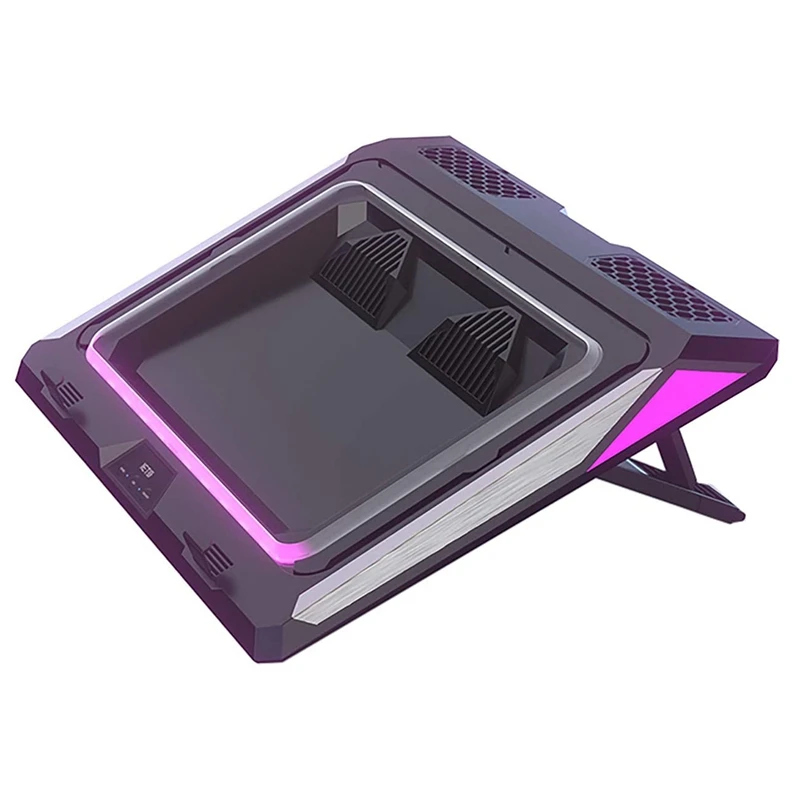 

Устройство для охлаждения ноутбука с двойной насадкой для игрового ноутбука, охлаждающая подставка С Пылезащитным фильтром и Цветной подс...