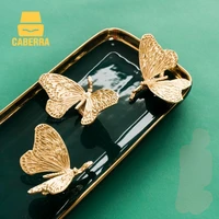 butterfly shaped furniture handles solid brass wardrobe pulls kitchen cabinet cupboard knobs handles for cabinets and drawers