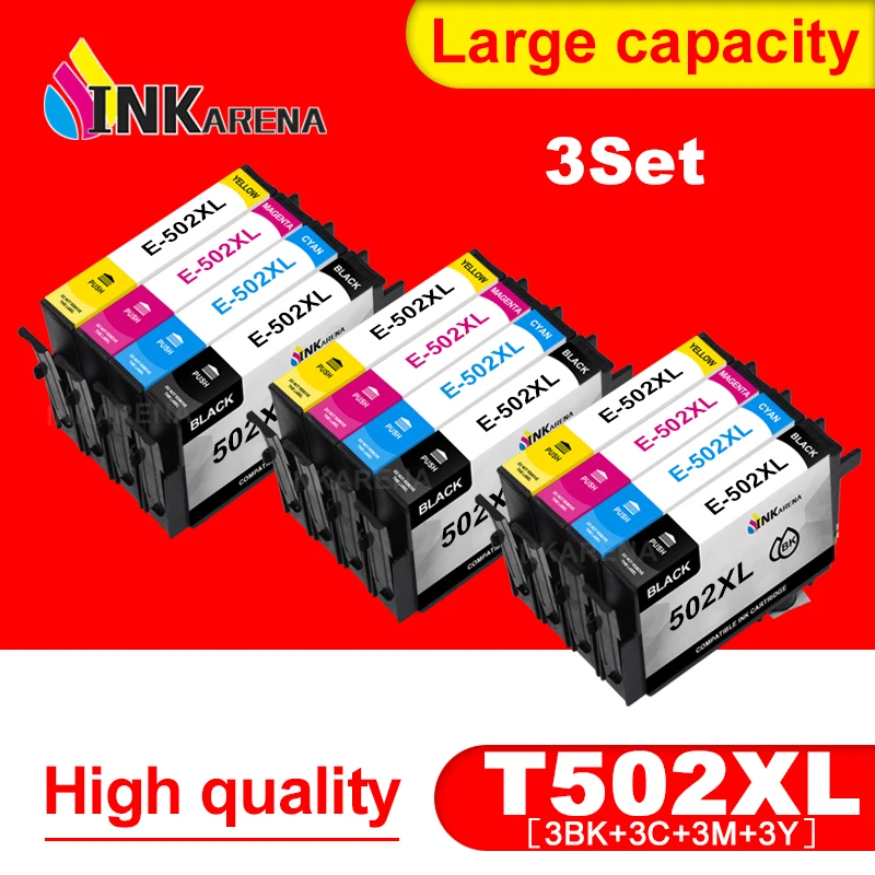 INKARENA 502 502XL полностью совместимый чернильный картридж для принтера Epson Expression Home
