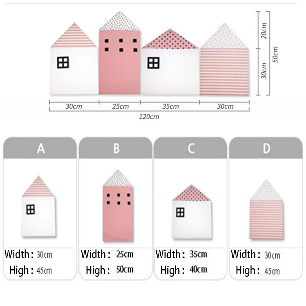 

4 Pcs Crib Protector For Baby Bed Bumper Cradle Safety Cushion Bed Fence Nodic Newborns House Decor Baby Cot Bumpers In The Crib