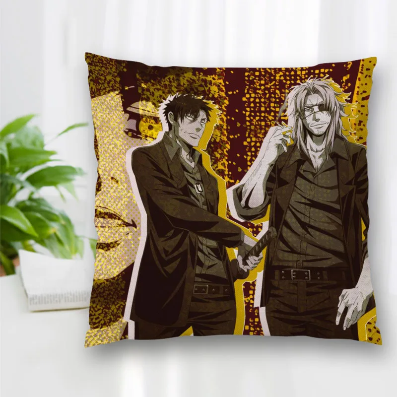 Cushion GANGSTA Anime Pattern Cover Throw Pillow Case Cushion For Sofa/Home/Car Decor Zipper Custom PillowCase images - 6