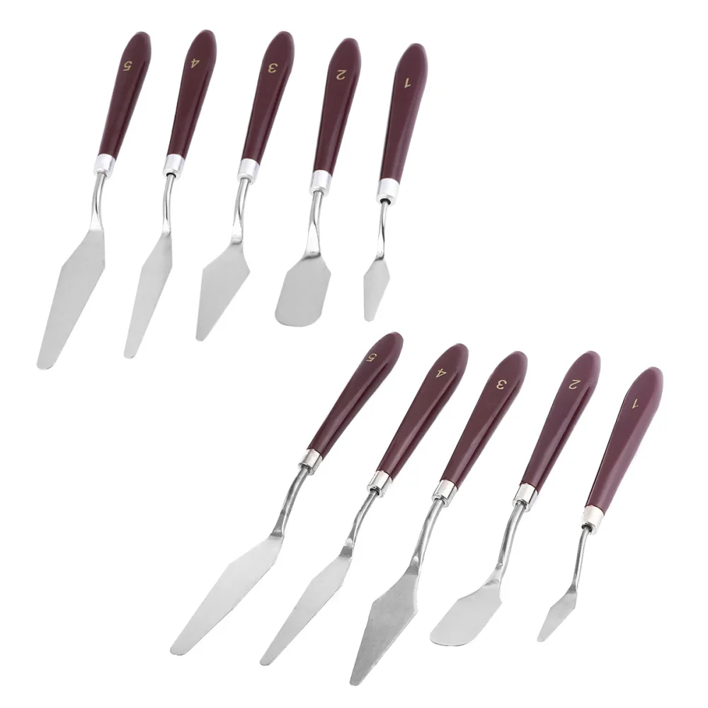 

10pcs Scratch-resistant Paint Spatulas Color Mixing Tool Oil Painting Supplies