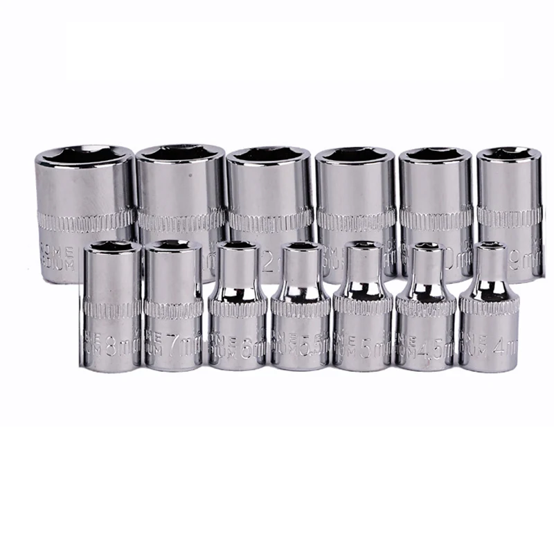 46 шт. отвертка розетки 1/4 &quotDR Авто Ремонт Инструмент трещотка гаечный ключ