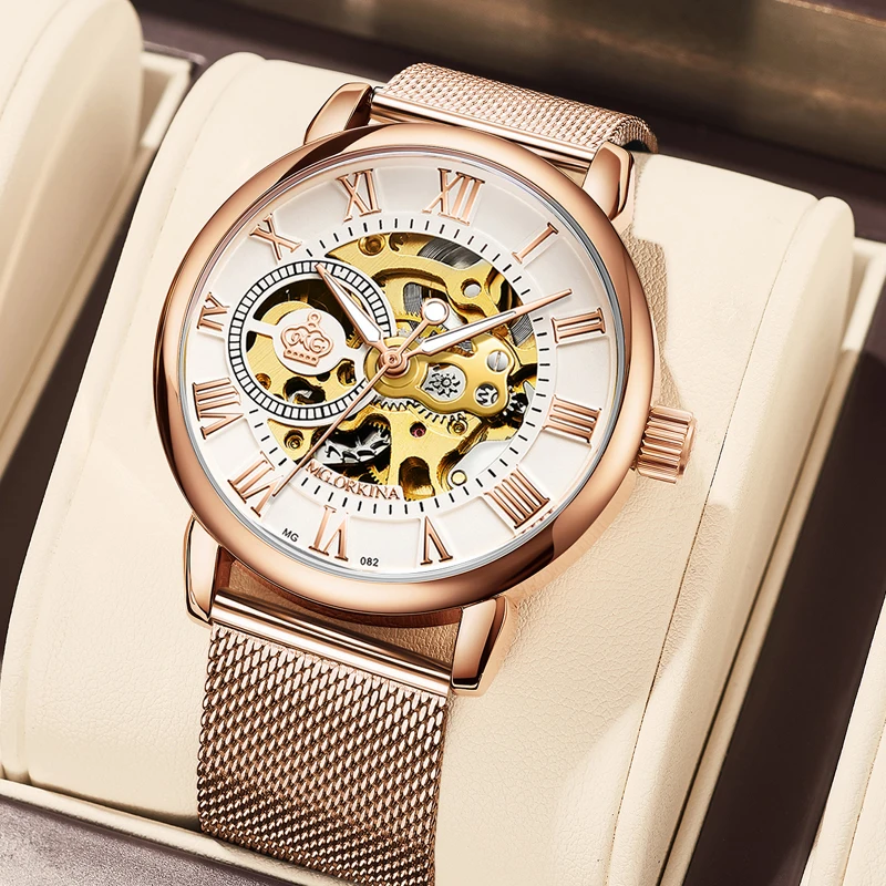 Роскошные брендовые дизайнерские прозрачные водонепроницаемые автоматические