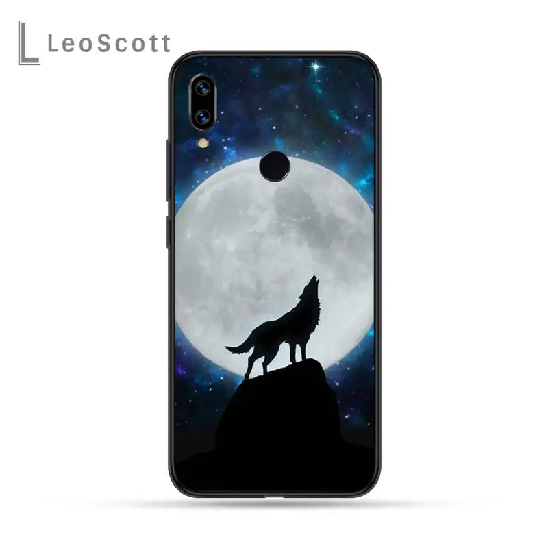 

Cute Snow Wolf Phone Case For Xiaomi Redmi Note 4 4x 5 6 7 8 pro S2 PLUS 6A PRO
