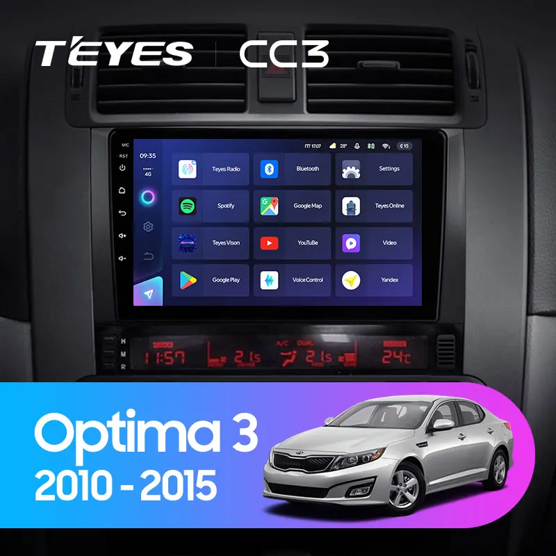 TEYES CC3 Штатная магнитола For Киа Оптима 3 TF Kia Optima III 2010 - 2015 до 8-ЯДЕР 6 + 128ГБ 27EQ DSP