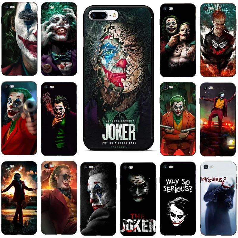 

Black Joker Movie Soft Phone Cases For iPhone 11 11Pro Max 6 6S 7 8 Plus X XS MAX XR 5 5S SE 2020 Fundas Coque Back Cover Shells