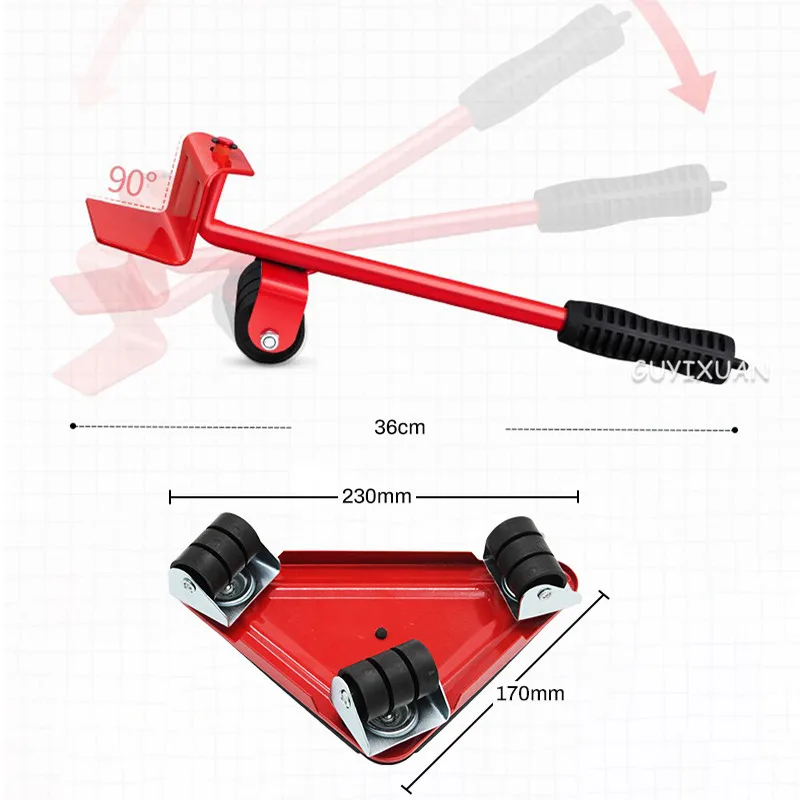 Переносное универсальное колесо подвижный шкаф диван стиральная машина