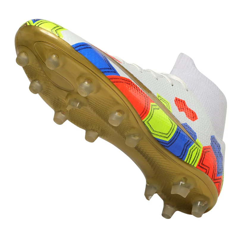 

Football Shoes High Top Socks Football Boots Outdoor Training AG/FG Sneakers Lightweight Soccer Cleats Indoor Soccer Sneaker