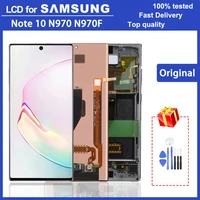 100 original super amoled 6 3 lcd display for samsung galaxy note 10 n970 n970f lcd display touch screen digitizer assembly