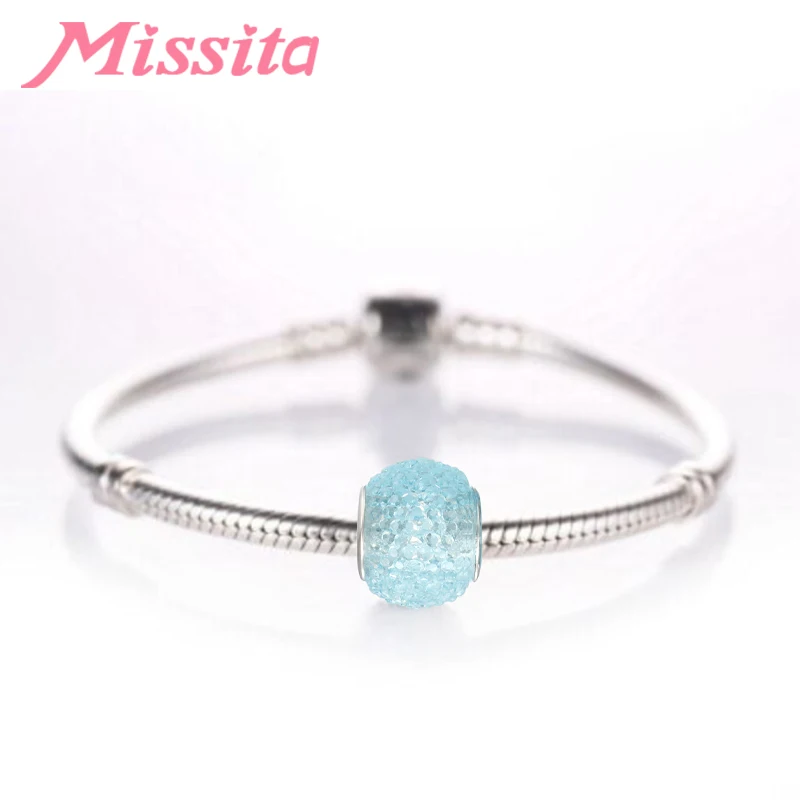 Разноцветные Бусины MISSITA подходят браслетам Pandora для изготовления ювелирных