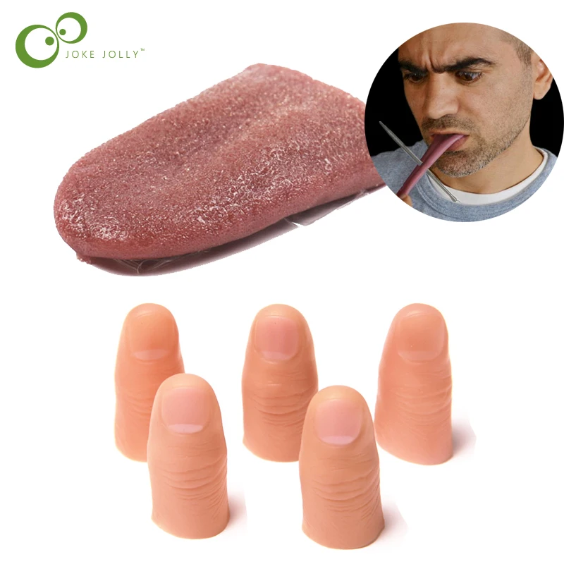 1 комплект Реалистичная имитация искусственного языка набор пальцев печенье