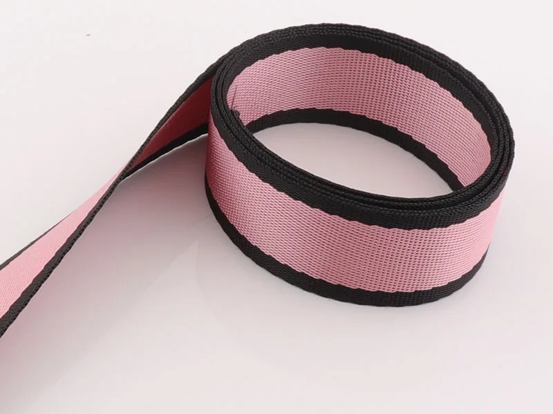 

Розовая полосатая тесьма 25 мм мягкая лента ремешок Воротник ремешок сумка ленточный ремешок светильник весовой ремешок ленточный кошелек ...