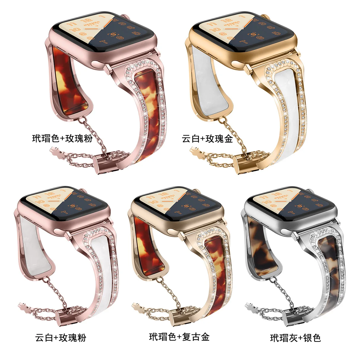 Новый браслет для часов apple watch из смолы 44 мм 42 iphone серия 4 3 iwatch ремешок 2 1 40 38 мужчин