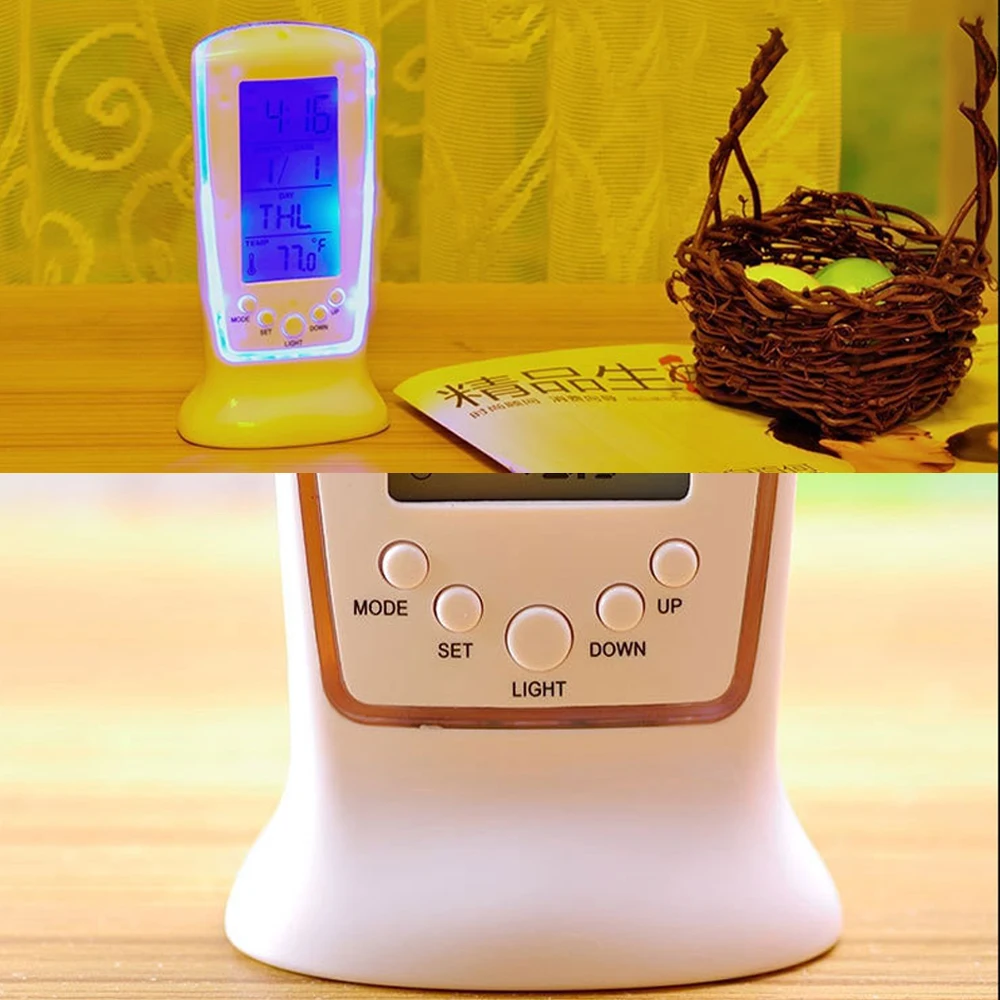 Светодиодный цифровой будильник с синей подсветкой Reloj Despertador электронные часы