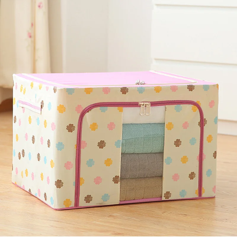 

2020 New Folding Linen Fabric Storage Basket Cube Kids Clothes Storage Box Waterproof Laundry Basket For Toys Organizers
