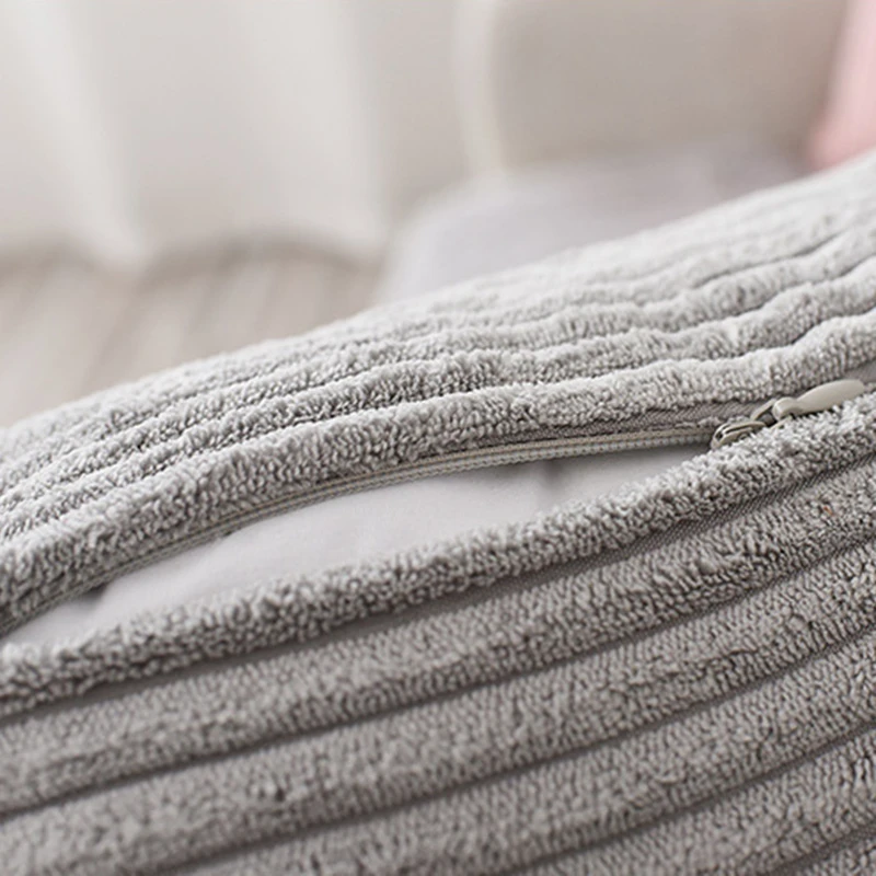 Розовая декоративная подушка CANIRICA вельветовый чехол для подушки 45x45 см Funda Cojin