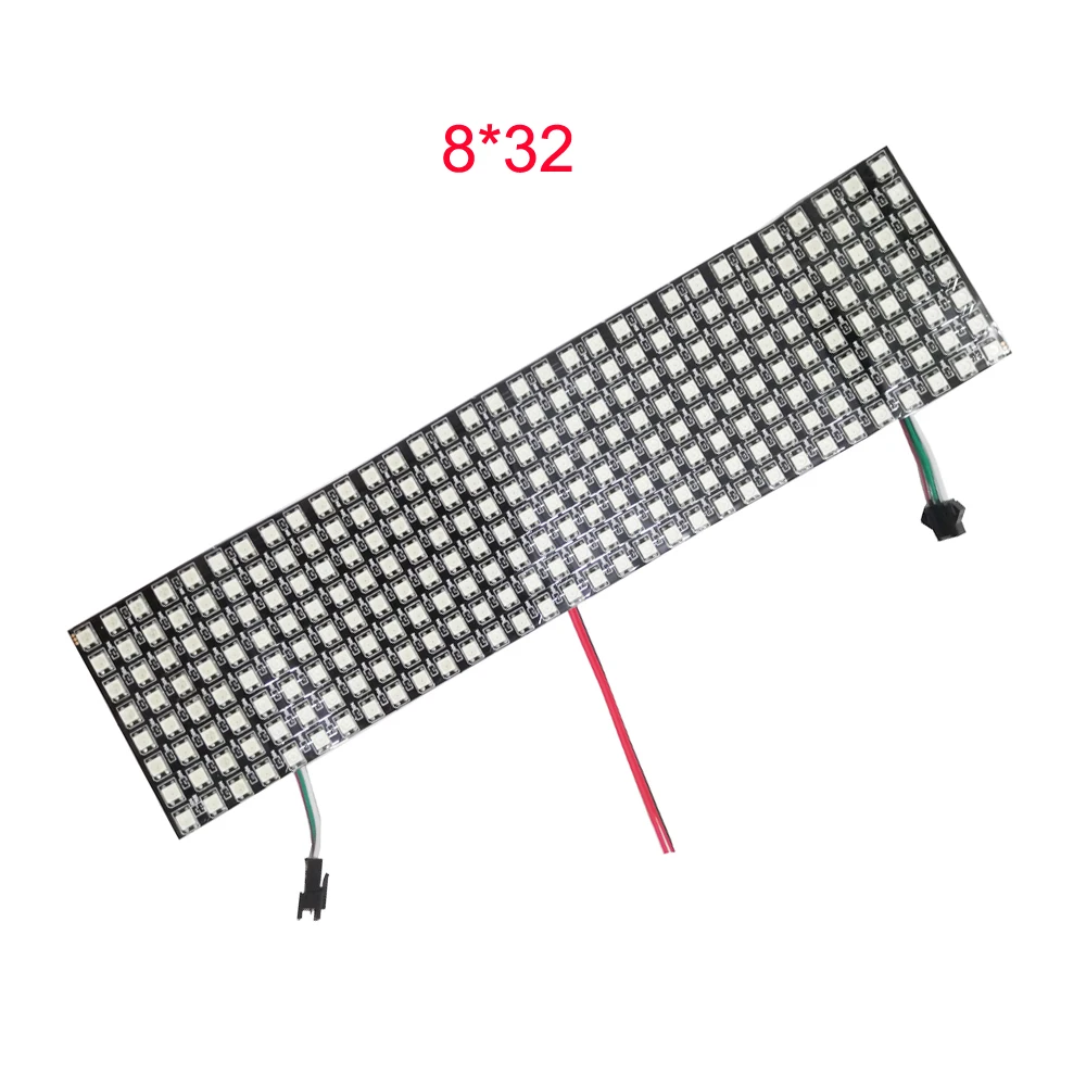 WS2812B LED Digital Flexible Individually Addressable Panel Light WS2812 8x8 16x16 8x32 Module Matrix Screen DC5V | Лампы и освещение