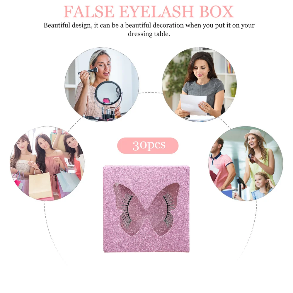 

30PCS False Eyelashes Packaging Box Creative Delicate False Eyelash Container