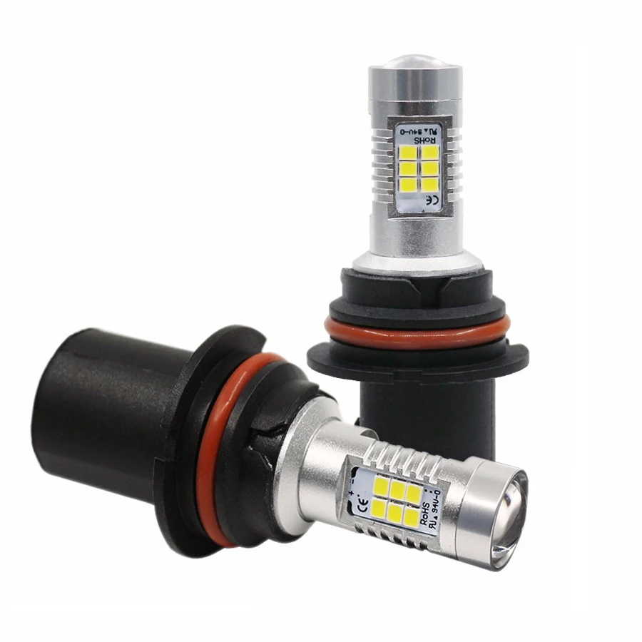 

2 шт., автомобильные светодиодсветодиодный лампы HB1 9004 HB5 9007, 6000 К 2835 21-SMD 12-24 В
